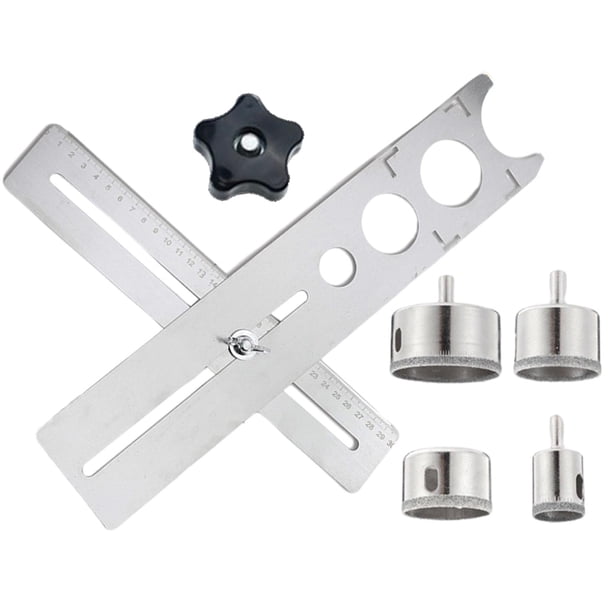 Agujero de de Cerámica, Herramienta de Construcción de Regla, Herramienta de Medición de Piezas, de Agujeros de Cerámica Multifuncion , Engrosado 40CM