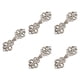 thumbnail image 1 of 5 Piezas De Botones De Cierre De Broche De Capa Para Disfraces, Suéteres, Atuendos Plateados, 1 of 5