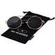 thumbnail image 2 of Gafas de sol retro J&L Glasses con mecanismo plegable dorado/negro, 2 of 6