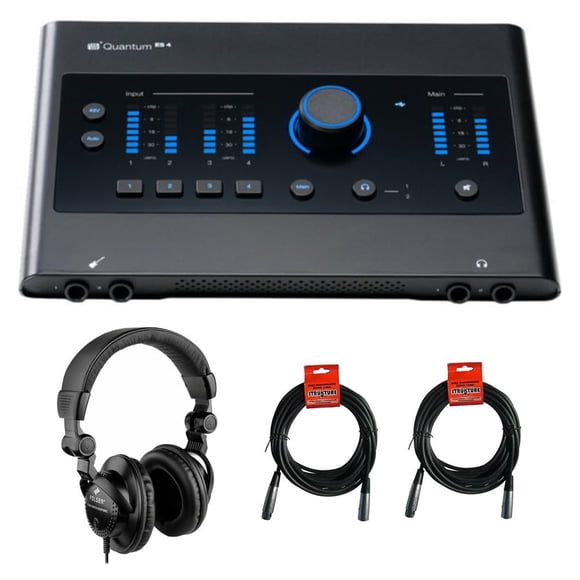 Interfaz de audio PreSonus Quantum ES 4 USB-C con auriculares