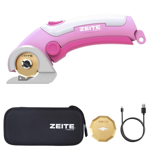 Tijeras Inalámbricas 4v Cortador Eléctrico De Cartón Rosa