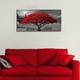 thumbnail image 2 of 1pc Black And White Red Maple Painting, Large Mangrove Landscape Printed Canvas Wall Art Decor, For Living Room Bedroom Office Home Wall Decoration, No Frame, 24*36in, 2 of 2