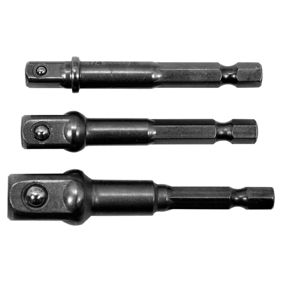 Juego Adaptadores Cuadrante - 1/4'', 3/8'', 1/2'' (0901895) 3 Pzas - Yato