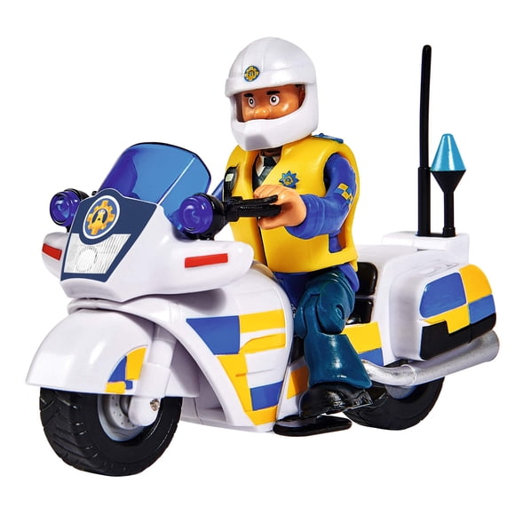 Juguete Simba Fireman Sam Motocicleta de Policía con Malcolm +3 años