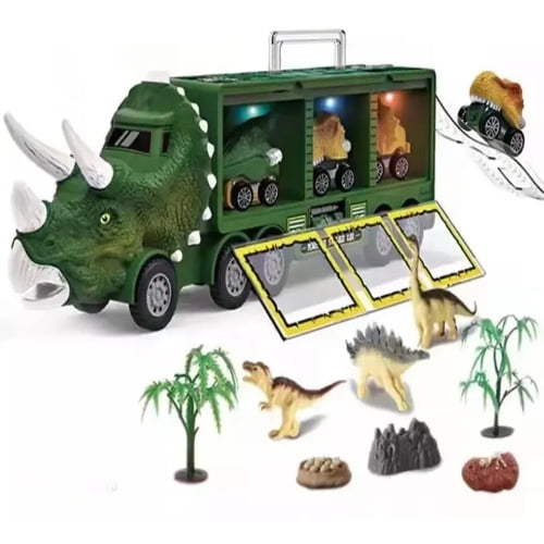 Camion Dinosaurios Autitos Con Luces Y Sonidos