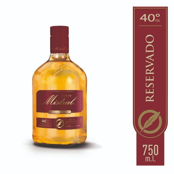 Pisco Reservado 40° Botella, 750 cc