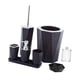 thumbnail image 5 of Taza De Cepillo De Dientes Y Dispensador De Jabón Y Jabonera Y Vaso Para Baño Negro, 5 of 5