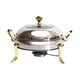 thumbnail image 1 of Bandeja para calentar alimentos, plato para frotar, multiusos con estante, olla caliente Shabu Shabu, estufas de Alcohol para acampar, olla común para Oro, 1 of 5