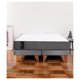 thumbnail image 1 of Cama Europea Zen Best 2 Plazas Colchon Resortes Base Dividida Tela Gris, 1 of 6