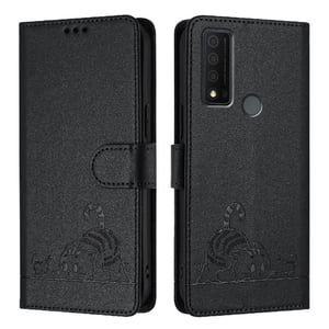 Funda Tipo Cartera Foxdock Para Tcl 30 Xe 5G Con Soporte, Ranuras, Rfid, Diseño De Gato