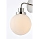 thumbnail image 4 of Lámpara de pared Living District Hanson, lámpara de baño de metal de 1 luz, 4 of 7