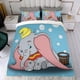 thumbnail image 4 of Dumbo Conjunto de sábanas temático, trío de piezas, cómodo y amigable con la piel, diseño único, regalo de decoración para el hogar para familiares, amigos y fans,173cm *218cm, 4 of 6