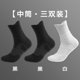 thumbnail image 1 of suxuMhao Calcetines Tipo Crew, 3 Pares, 1 Blanco + 2 Negros Calcetines Gruesos Talla Única, Calcetines Deportivos Transpirables Calcetines de Running Calcetines Atléticos Calcetines de Primavera y, 1 of 2