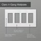 thumbnail image 2 of Placa Lutron CW4WH de 4 módulos sin tornillos, 2 of 3