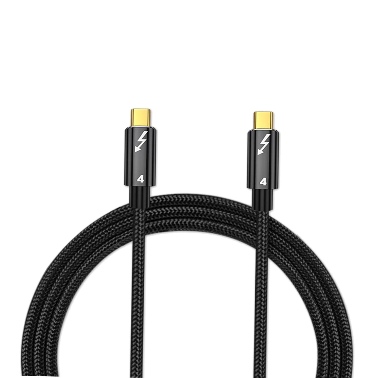 Magideal - Cable Usb, 0,5 M De Longitud, Conexión Usb Tipo C, Video 8k Dual 4k A 60 Hz Con Cable Trenzado De Nailon De Carga De 100 W Para 4 3 Para