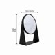 thumbnail image 2 of Espejo Maquillaje Mesa Redondo Negro Metálico Minimalista Con Base, 2 of 5