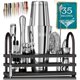 thumbnail image 1 of Juego de Herramientas de Bar Bare Barrel de 14 Piezas Plateado/Negro, 1 of 9
