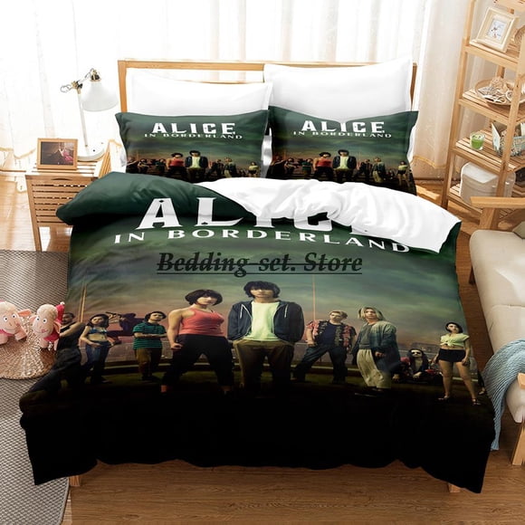Alice in Borderland Season Bedding Set Bed Set Aldult Kid Bedroom Duvetcover Sets KPOP