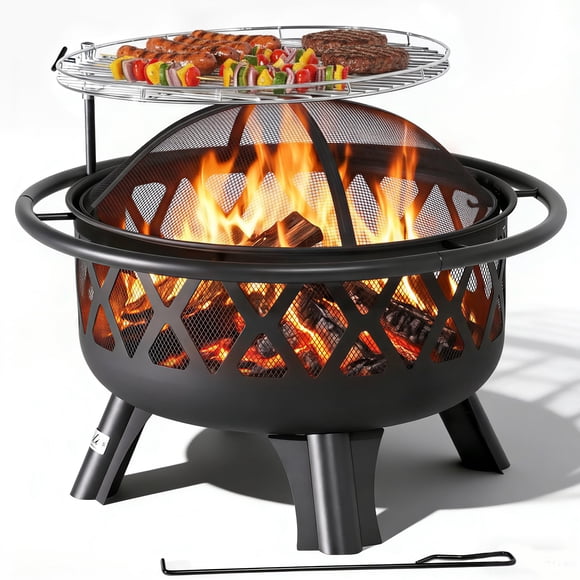 Fogón De 30 A Leña Con Parrilla