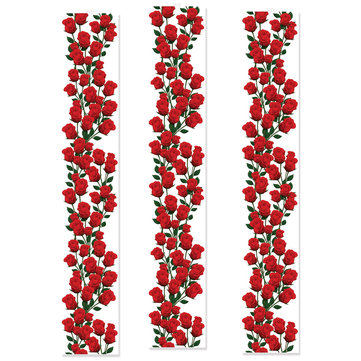 Artículos Para Fiestas Beistle 54967 Multicolor Con Rosas Rojas (x12)
