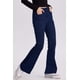 thumbnail image 2 of Jeans Mujer Flare Línea Azul Oscuro, 2 of 4