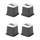 thumbnail image 3 of Elevadores De Muebles Elevadores De Cama Antideslizantes Para Sofá Cama Mesa Trapezoide Negro, 3 of 5
