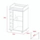 thumbnail image 3 of Bar Bajo Dukat Wengue 6 Botelleros 89x41x55 Cm Con Ruedas, 3 of 3