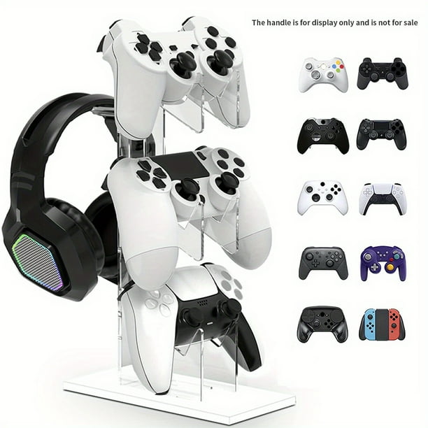 Universal 3-layer Controller Stand & Headphone Stand Game Accessories For PS5 PS4 Storage Stand, Controller Holder Headset Stand Game Accessory