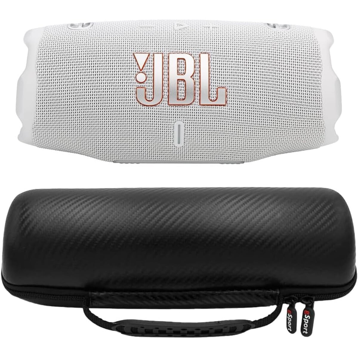Parlante Jbl Charge 6 Bluetooth Blanco Waterproof Estuche