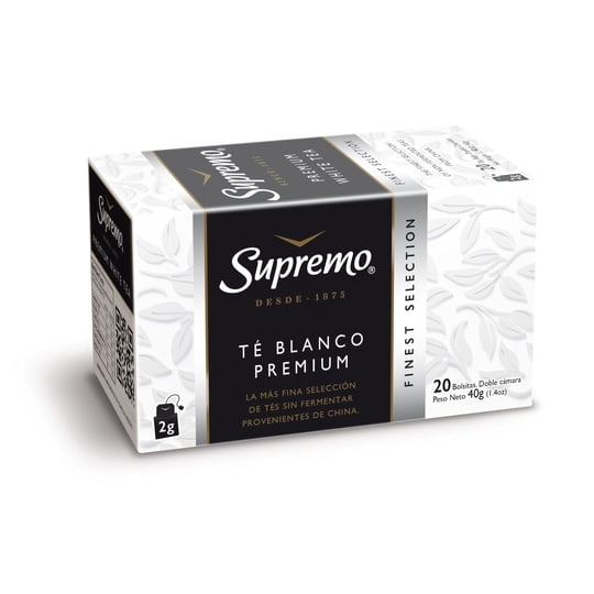 Té Blanco Premium Caja 40 g Supremo
