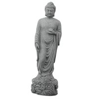Ioensy - Pequeña Estatua De Buda, Regalo De Meditación, Artesanía De Pie, Porche, Jardín, Hogar