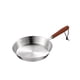thumbnail image 5 of Sartén De Acero Inoxidable Para Cocina, Sartenes Redondas Con Mango Ergonómico Para El Hogar, Rvs, Grandes, 5 of 5
