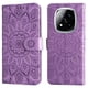 thumbnail image 3 of Funda tipo cartera FOXDOCK para Xiaomi Redmi Note 14 Pro 5G , diseño girasol en relieve, cuero PU, cierre magnético, soporte y tarjetero, 3 of 5