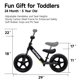 thumbnail image 4 of Bicicleta Balance Bike Youthkkee para niños pequeños de 12 pulgadas para niños de 2 a 5 años, 4 of 6