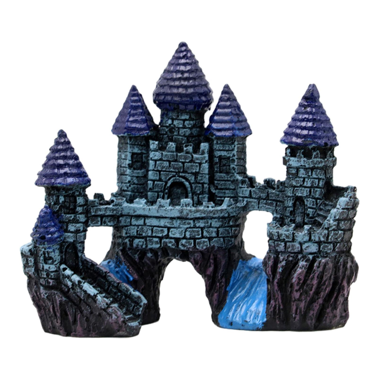 Magideal - Decoración De Castillo De Resina Para Acuario, Adorno De Castillo Para Pecera, Accesorios De Decoración De Pecera Con Castillo Antiguo Para Peces Bett Estilo C