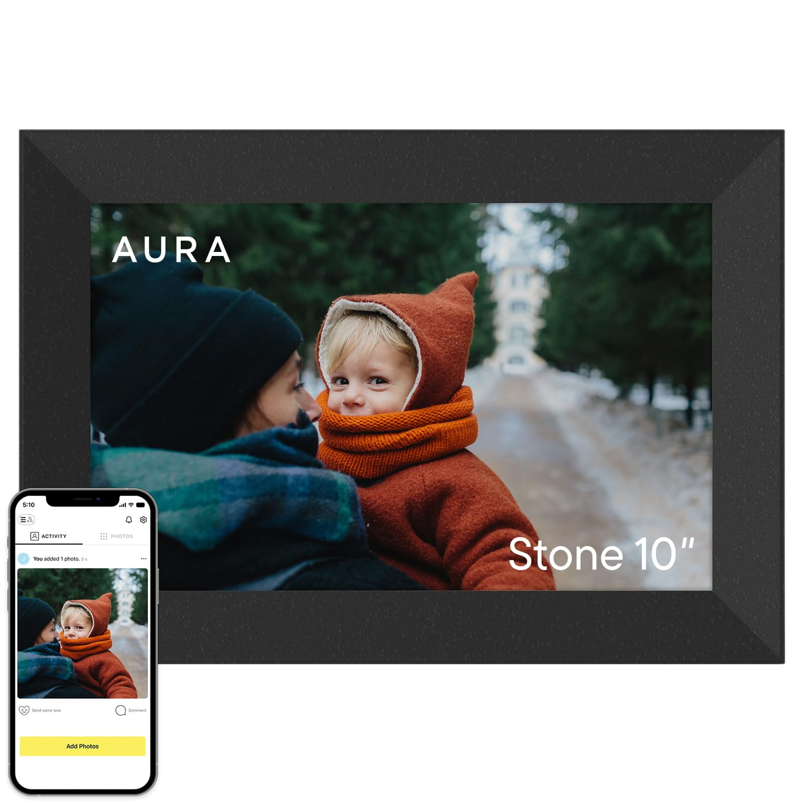 Marco De Fotos Digital Aura Stone 10.1 Hd Mat Display