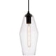 thumbnail image 1 of Lámpara Colgante Elegant Lighting Placido Negra Transparente 36 cm, 1 of 8