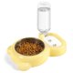 thumbnail image 1 of Set de cuencos para comida y agua para mascotas con dispensador de agua - Amarillo, 1 of 8