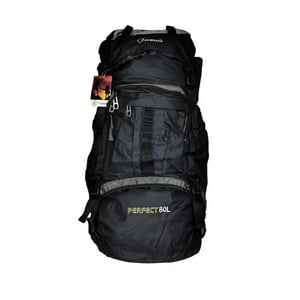 Perfect Choise - Mochila Camping 80 Litros 65X40X20 Cm Negro Con Gris