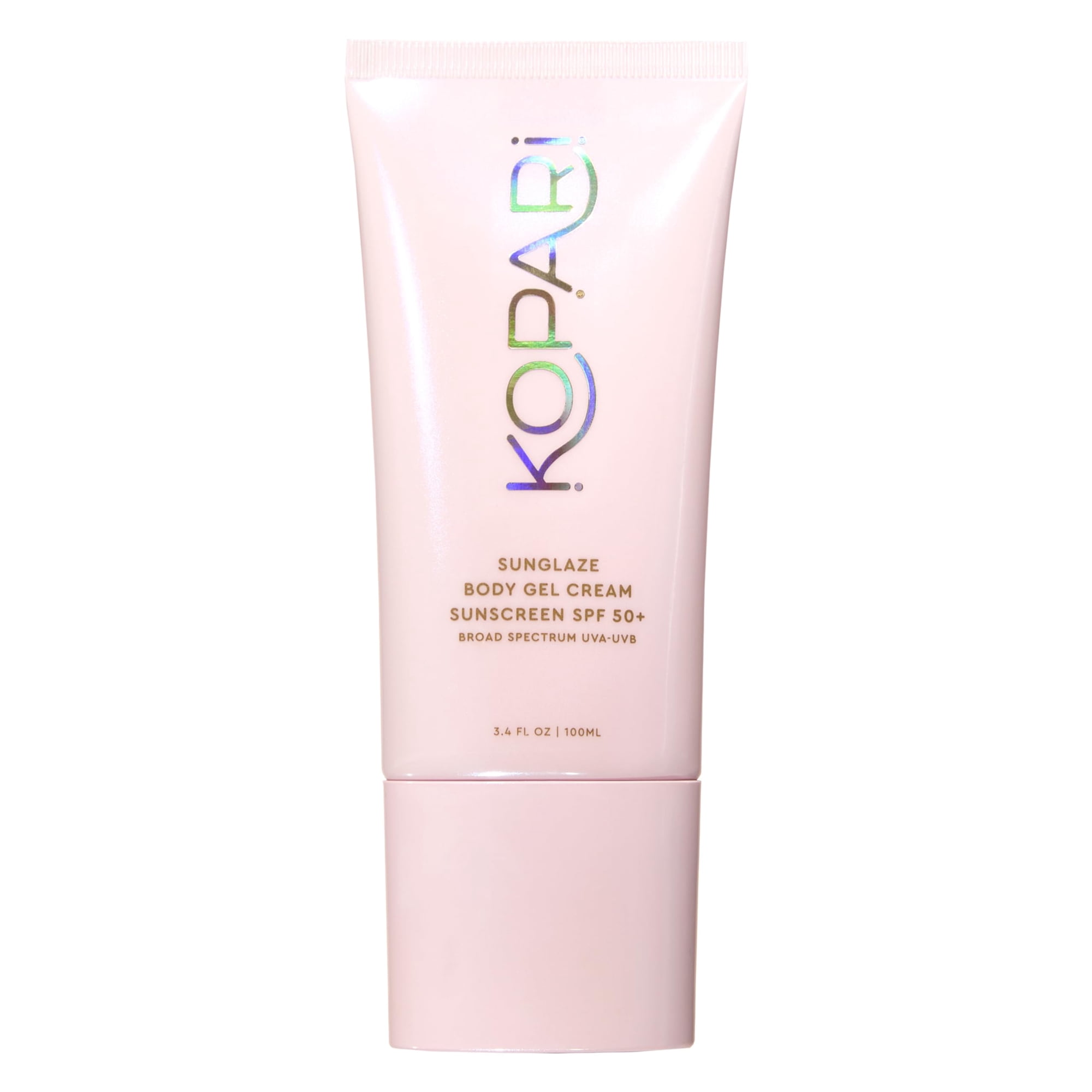 Kopari Sunglaze Gel-crema Corporal Con Protector Solar Spf 50+ | Protector Solar Corporal De Amplio Espectro Con Ácido Hialurónico Y Aceite De Coco | Ligero, No Graso, Con Acabado Luminoso