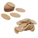 thumbnail image 1 of 50pcs tama?os mixtos piezas de madera natural sin terminar disco de recortes de madera ovalada, 1 of 5