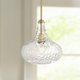 thumbnail image 1 of Lámpara colgante 360 Lighting de vidrio martillado dorado 28 cm, 1 of 7