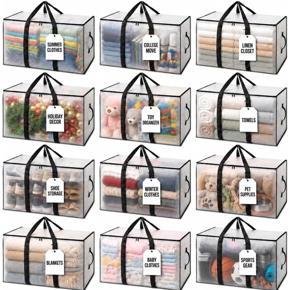 Bolsa Organizadora ClearSpace Pack 6 27 x 11 x 15 in 86 L con Cierre