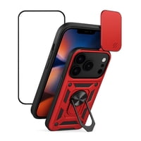 Mar Cases - Carcasa Para Iphone 17 Anti Golpes Anillo Rojo + Mica