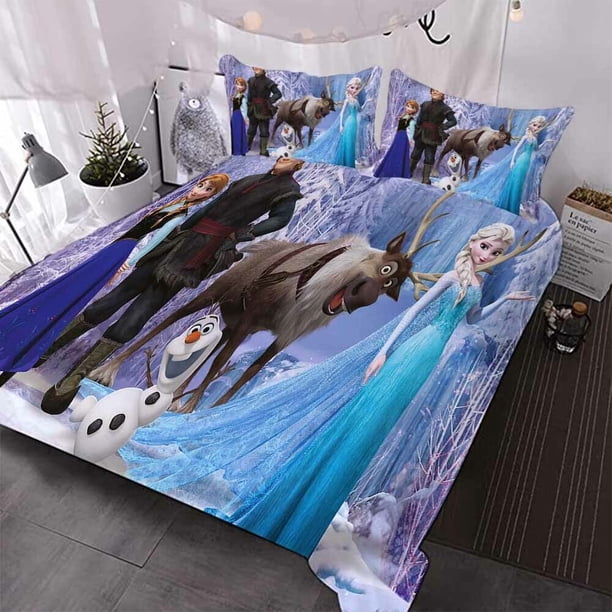 Animation Crystal Duvet Quilt Covers Pillow Case Bedding Sets3-Piece Bedding Set (1 Duvet Cover + 2 Pillow Shams)