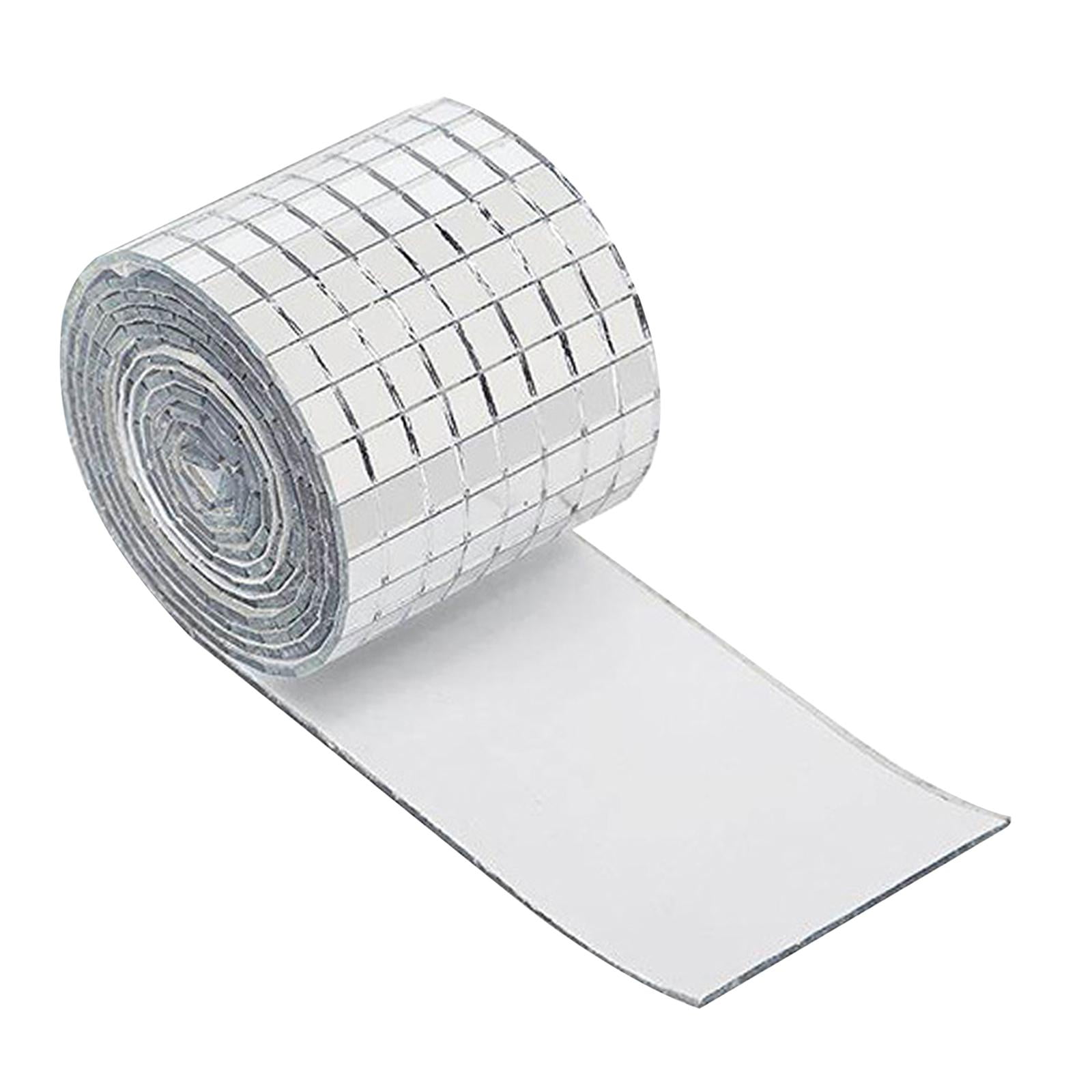 Magideal - Mosaico De Espejo Mosaico De Espejo Autoadhesivo 1464 Piezas Suministros De Artesanía De Bricolaje Brillante Azulejos De Mosaico De Vidrio Cuadrado Pa 120cm 10mmx10mm