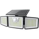 thumbnail image 1 of Luz Solar Exterior Daphino 2500LM 3 Focos Sensor Movimiento, 1 of 3