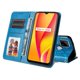 thumbnail image 5 of Funda tipo cartera FOXDOCK para Realme C12 , diseño girasol en relieve, cuero PU, cierre magnético, soporte y tarjetero, 5 of 5