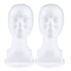 thumbnail image 3 of 2 Cabezas De Maniquí De Espuma Para Mujer Para Hacer Peluca, Soporte De Exhibición, Soporte Para Sombrero, Color Blanco, 3 of 5