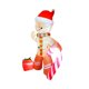 thumbnail image 3 of Hombre De Pan De Jengibre Inflable De Navidad Con Sombrero De Papá Noel Para Jardín De Césped, 3 of 5